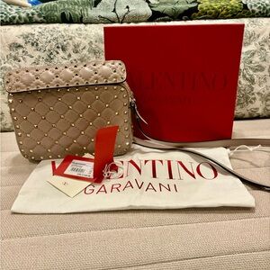 Valentino Garavani Pink Quilted Crossbody Bag